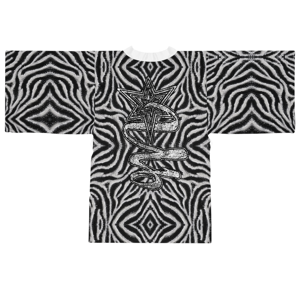 UNHINGEDBrands “ZebraBumps” Kimono robe