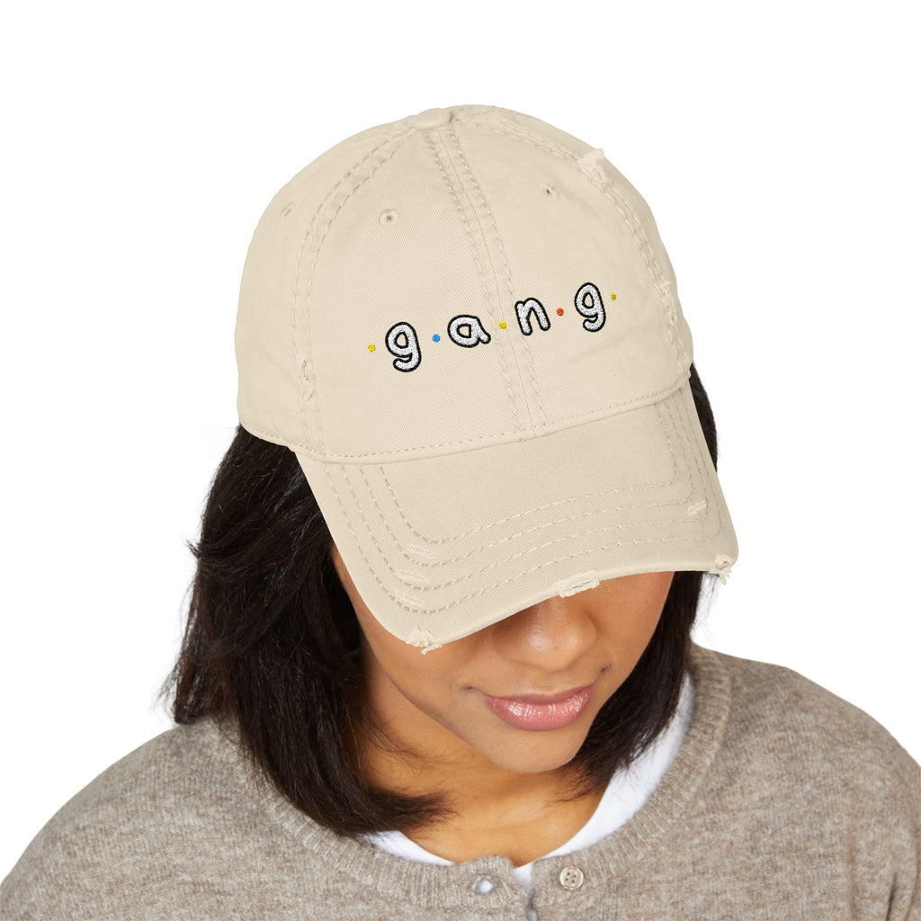 UNHINGEDBrands “gang” Distressed Dad Hat