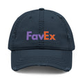 UNHINGEDBrands “FavEx” Distressed Dad Hat
