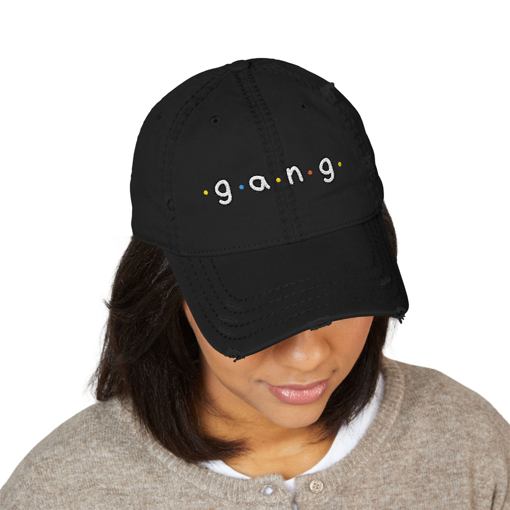 UNHINGEDBrands “gang” Distressed Dad Hat