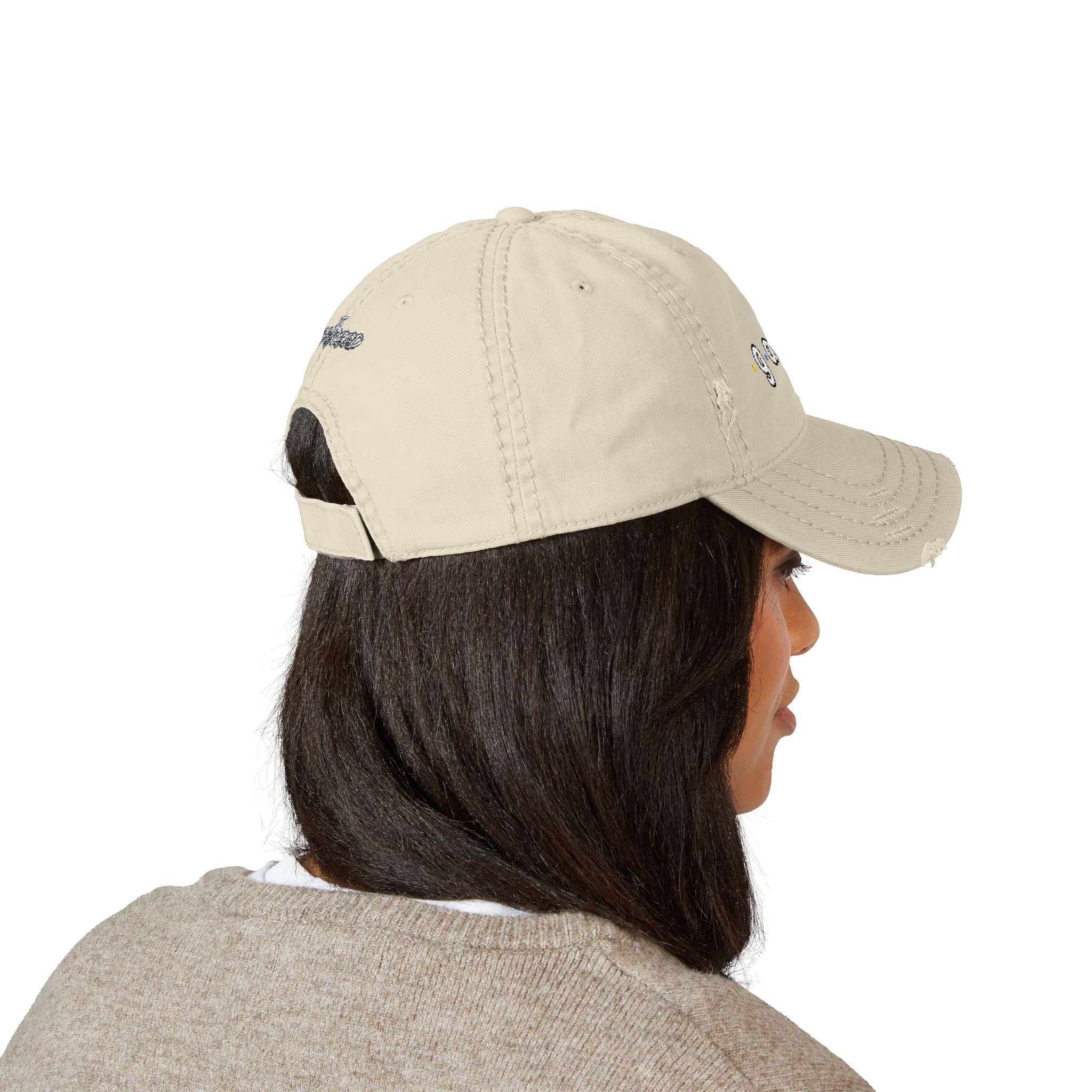 UNHINGEDBrands “gang” Distressed Dad Hat
