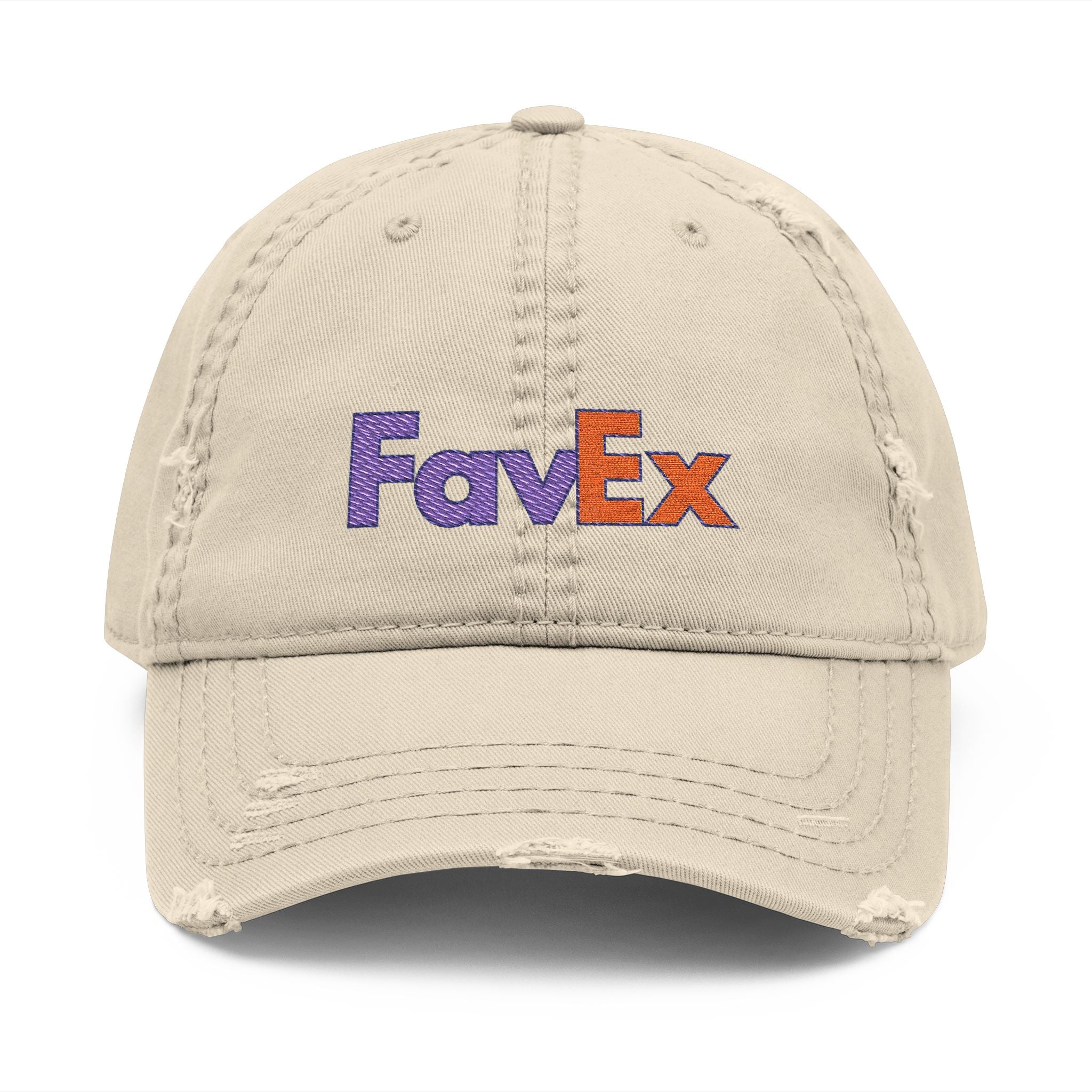 UNHINGEDBrands “FavEx” Distressed Dad Hat