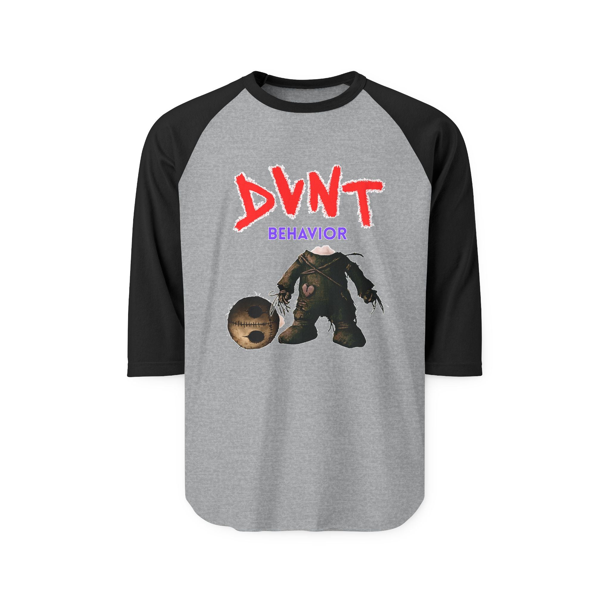UNHINGEDBrands “DVNT behavior” Baseball Tee