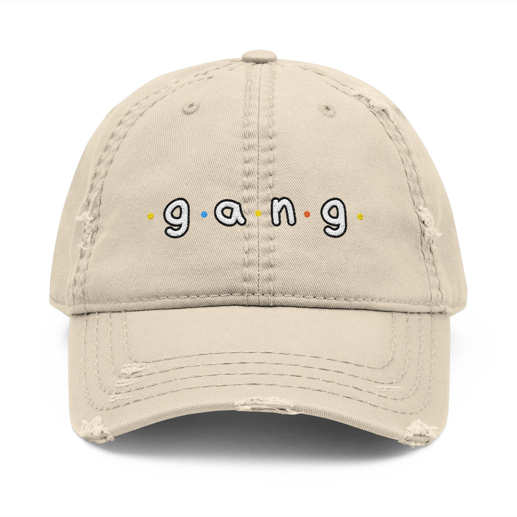 UNHINGEDBrands “gang” Distressed Dad Hat