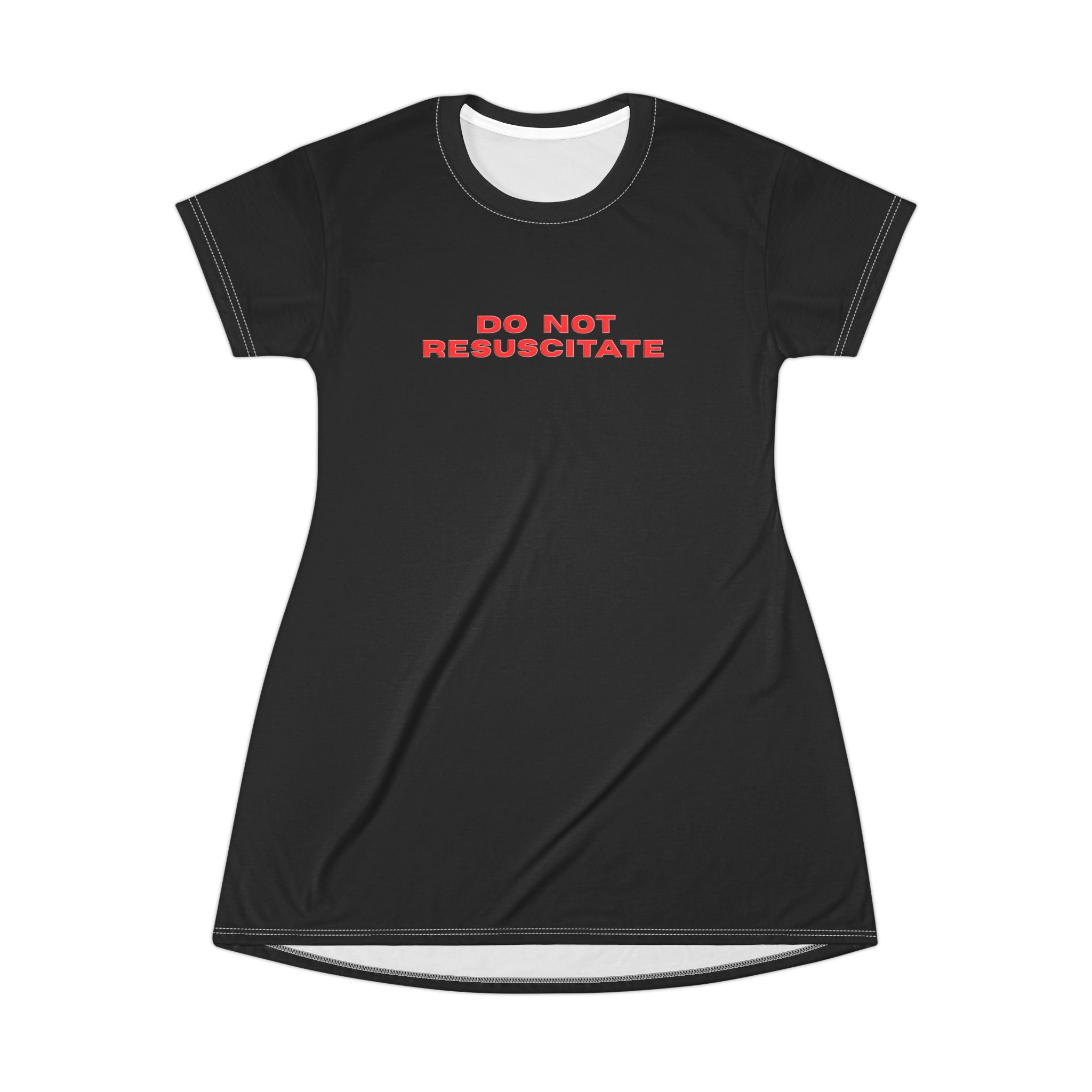 UNHINGEDBrands “Do Not Resuscitate” T‑Shirt Dress