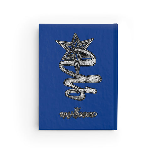 Black Hardback Journal — Vintage Cowboy Hat Portrait Notebook