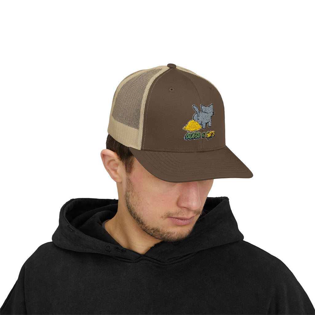 UNHINGEDBrands “Queso N Gato” Trucker Hat