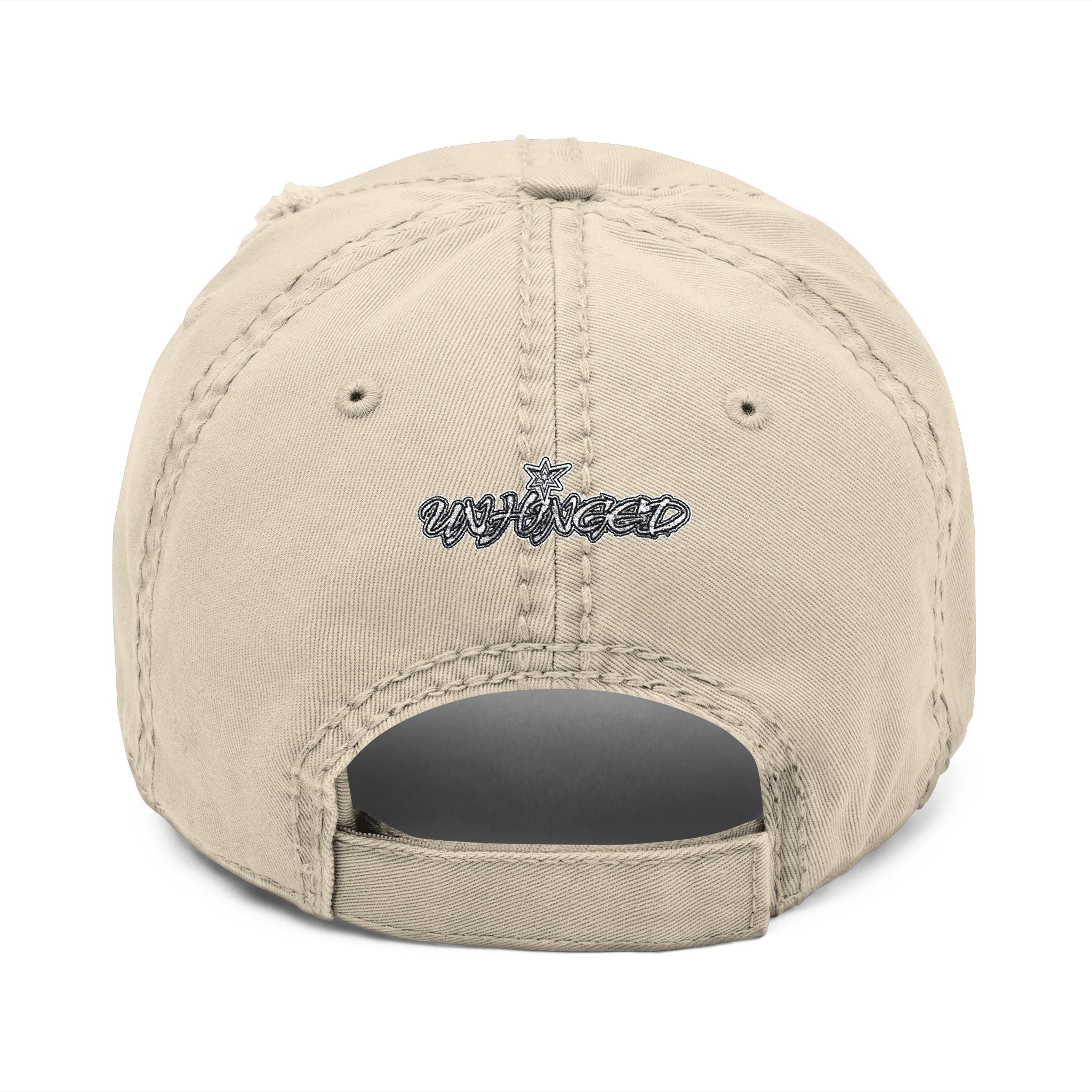 UNHINGEDBrands “gang” Distressed Dad Hat