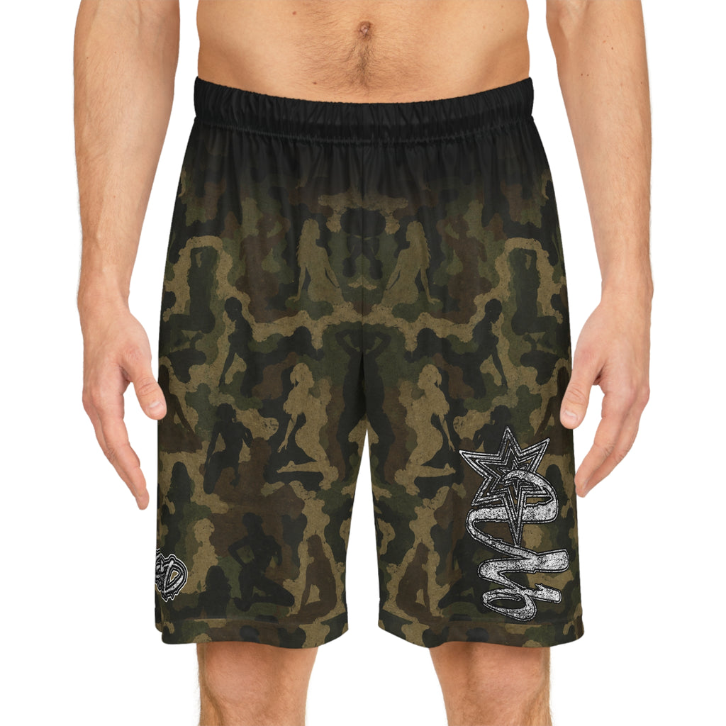 Copy of Camo Graffiti Basketball Shorts — All-Over Print Athletic Shorts