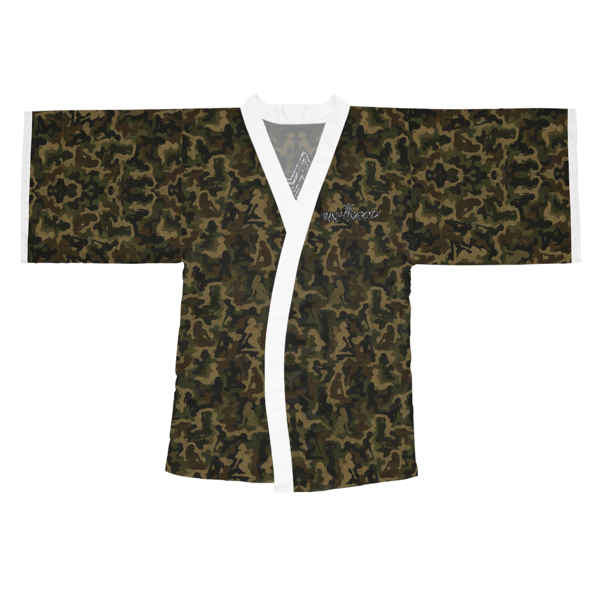UNHINGEDBrands “Babe Camo” Kimono robe